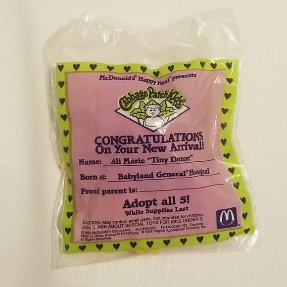 NIB NWOT 1992 Cabbage Patch Ali Marie Tiny Dancer - Picture 2 of 4